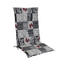 SESSELAUFLAGE Karo - Weiß/Grau, Design, Textil (48/4/118cm)