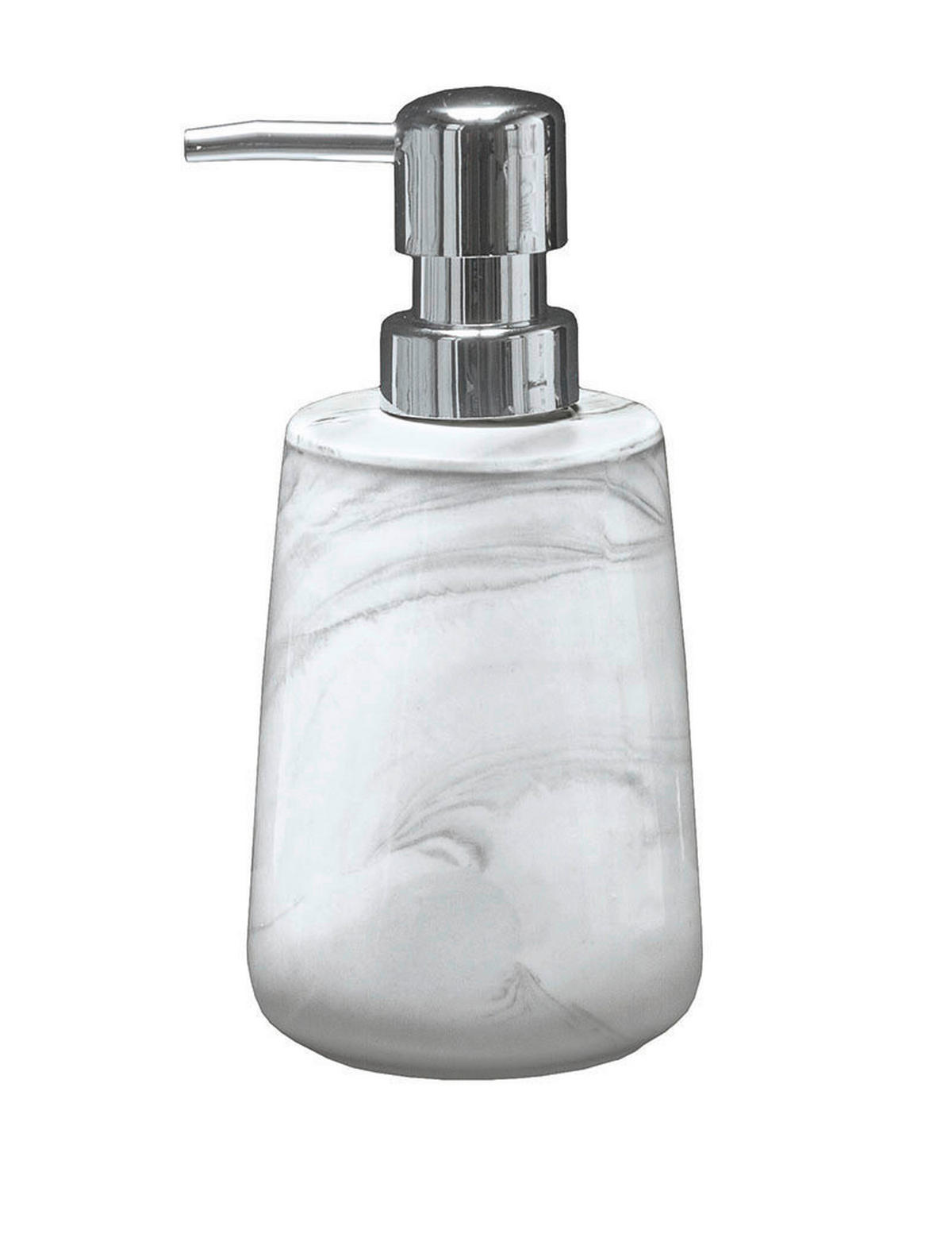 SEIFENSPENDER Stein  - Weiss/Grau, Lifestyle, Stein (7,8/16,5cm) - Kleine Wolke