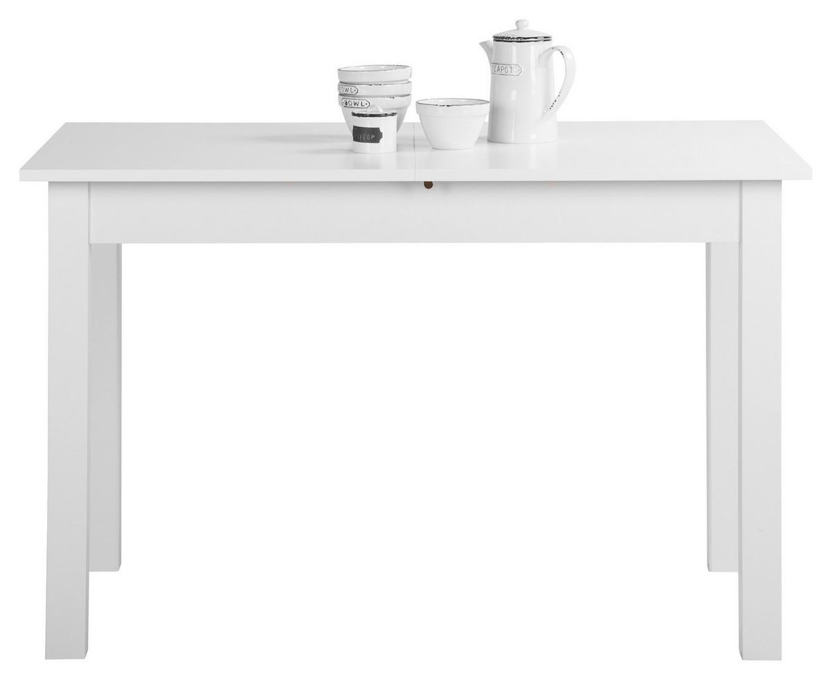 TABLE in Holzwerkstoff 120/70/76,5 cm  - blanc, Design, matériau de bois (120/70/76,5cm) - Carryhome