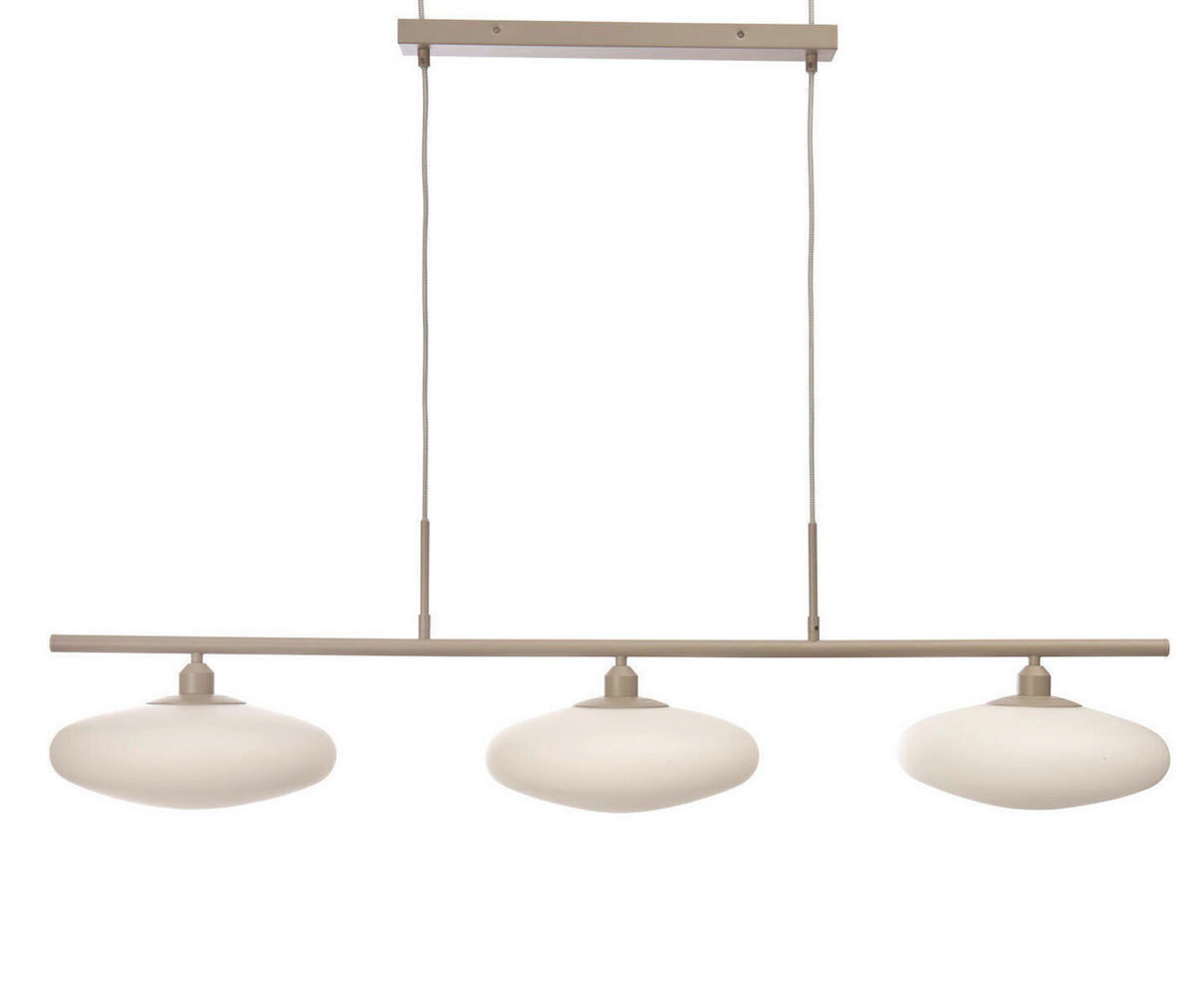ZÁVĚSNÉ SVÍTIDLO, 115/29/23 cm  - bílá/pískové barvy, Trend, sklo (115/29/23cm) - It's about Romi