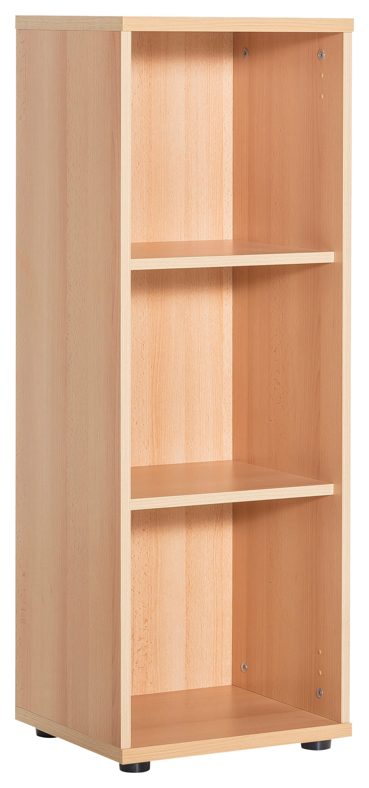 AKTENREGAL 39,3/110,9/34,5 cm  - Buchefarben/Schwarz, Basics, Holzwerkstoff/Kunststoff (39,3/110,9/34,5cm) - MID.YOU