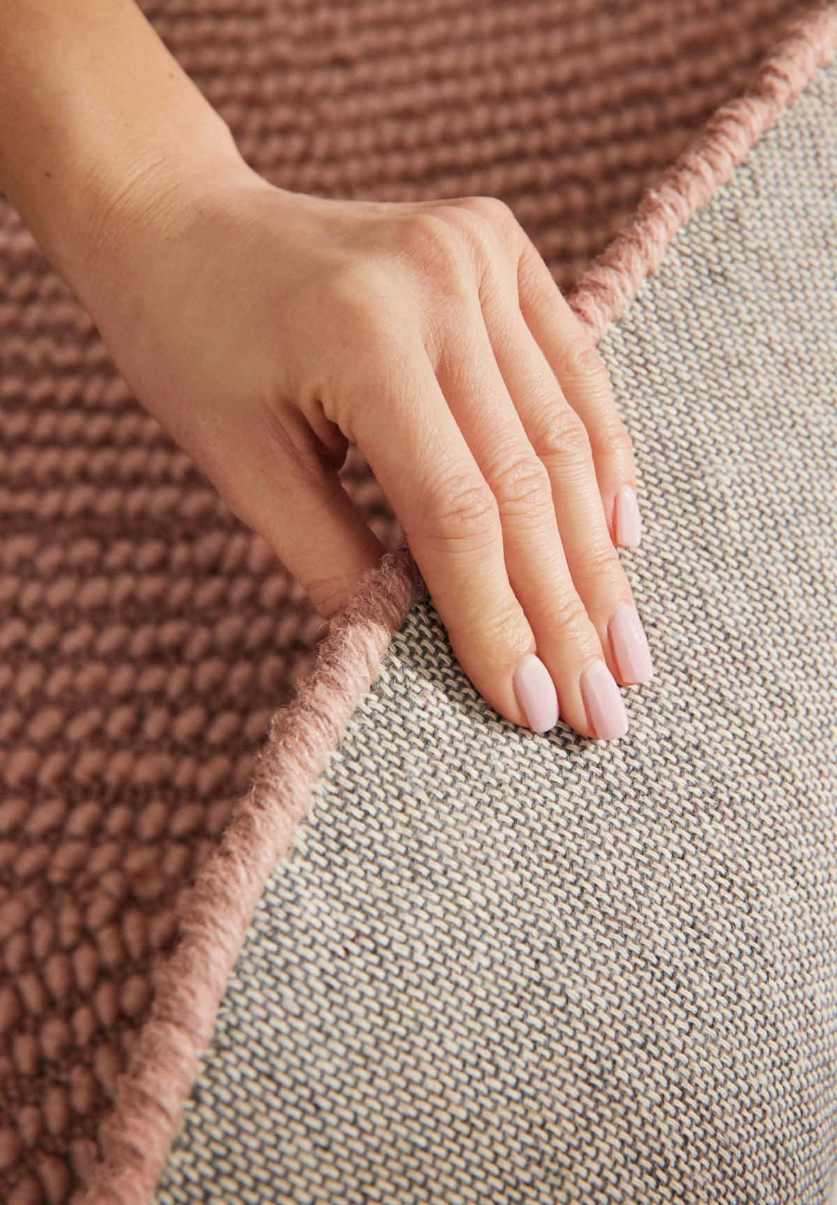 WOLLTEPPICH 200 cm Calmio Altrosa rund  - Altrosa, Basics, Textil (200cm) - Hanse Home