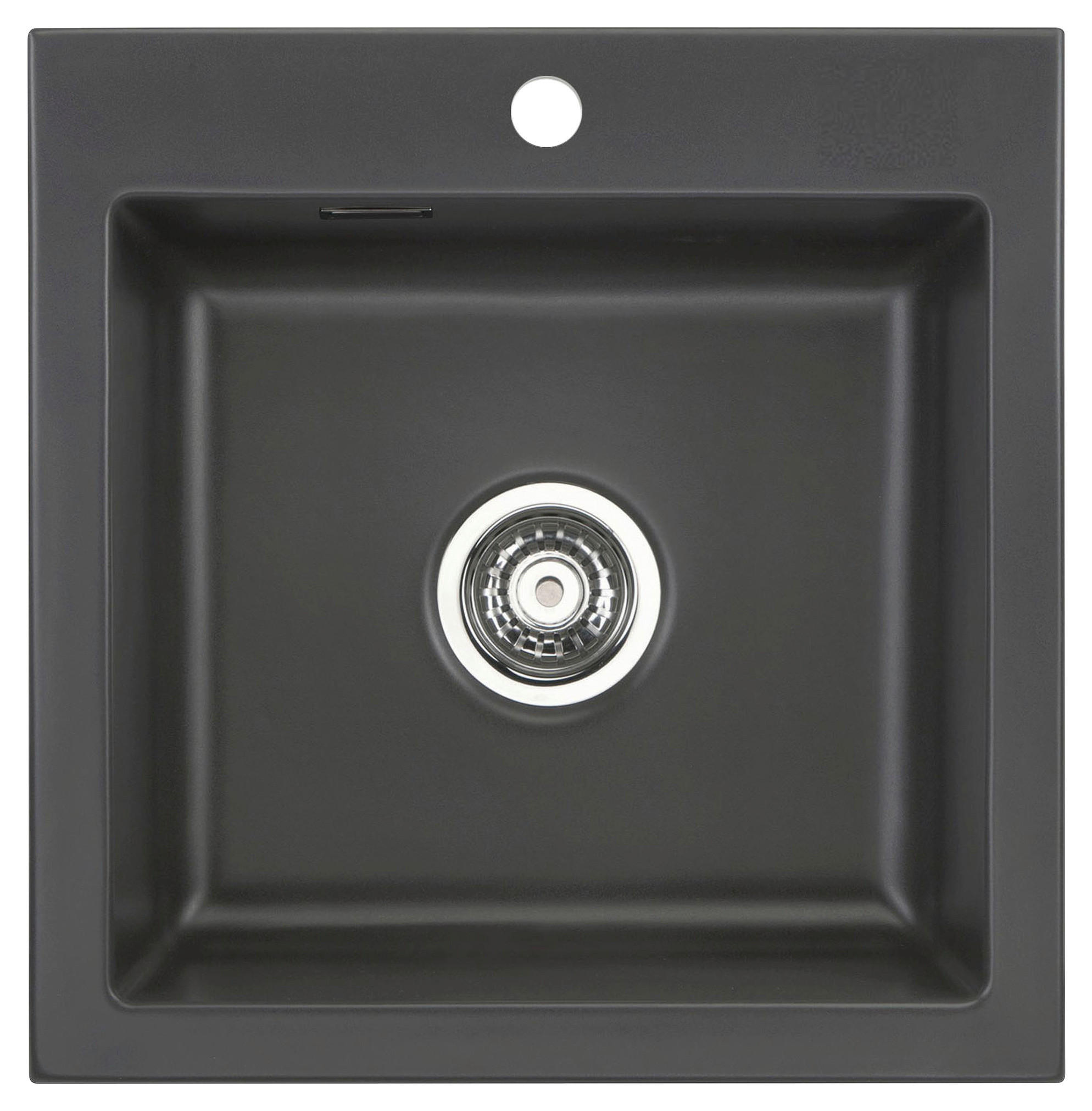 Systemceram Spüle Mera 51 Schiefer 51x51x20 cm