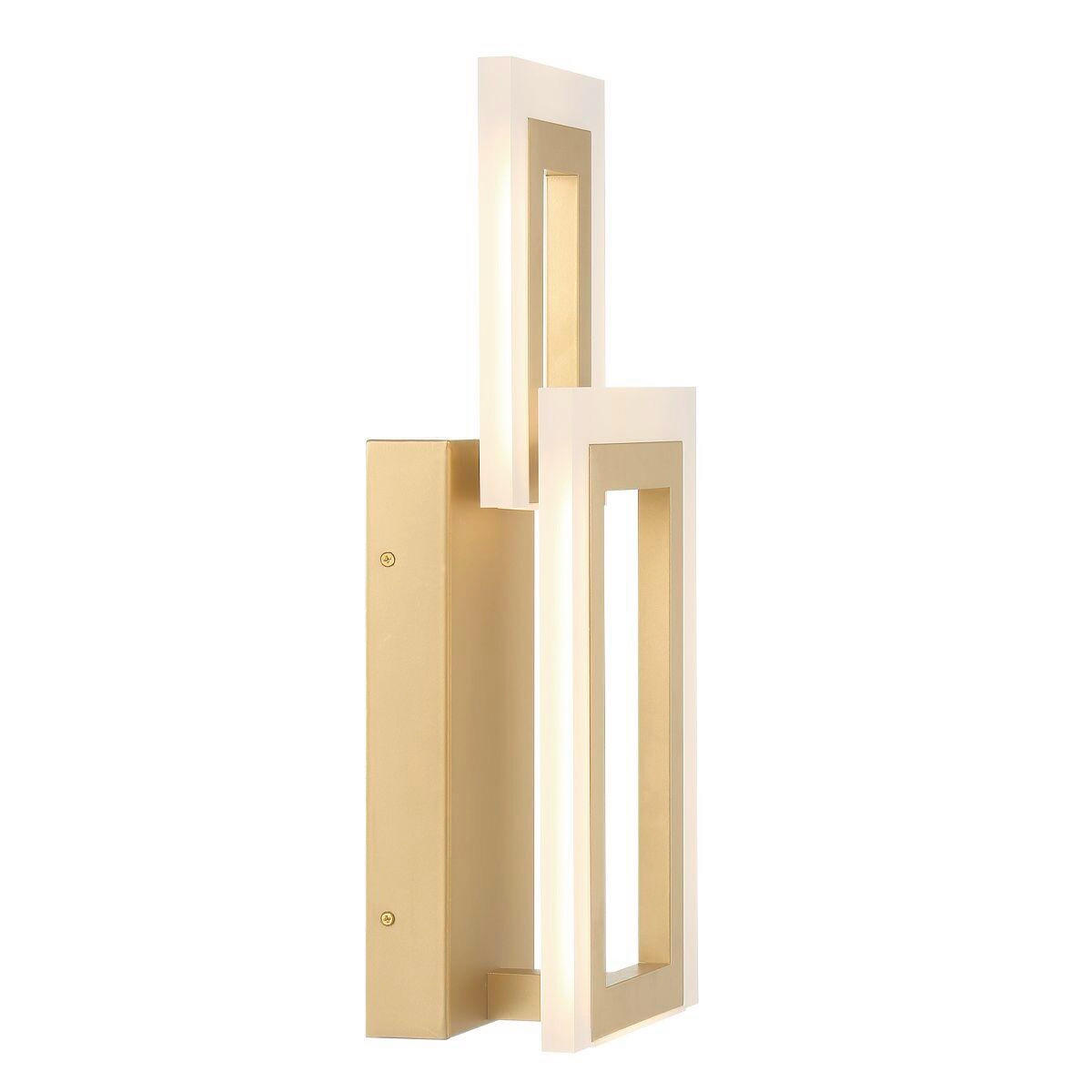 LED-WANDLEUCHTE - Goldfarben, Design, Kunststoff/Metall (40,6/17,6/10,2cm) - Elstead Lighting