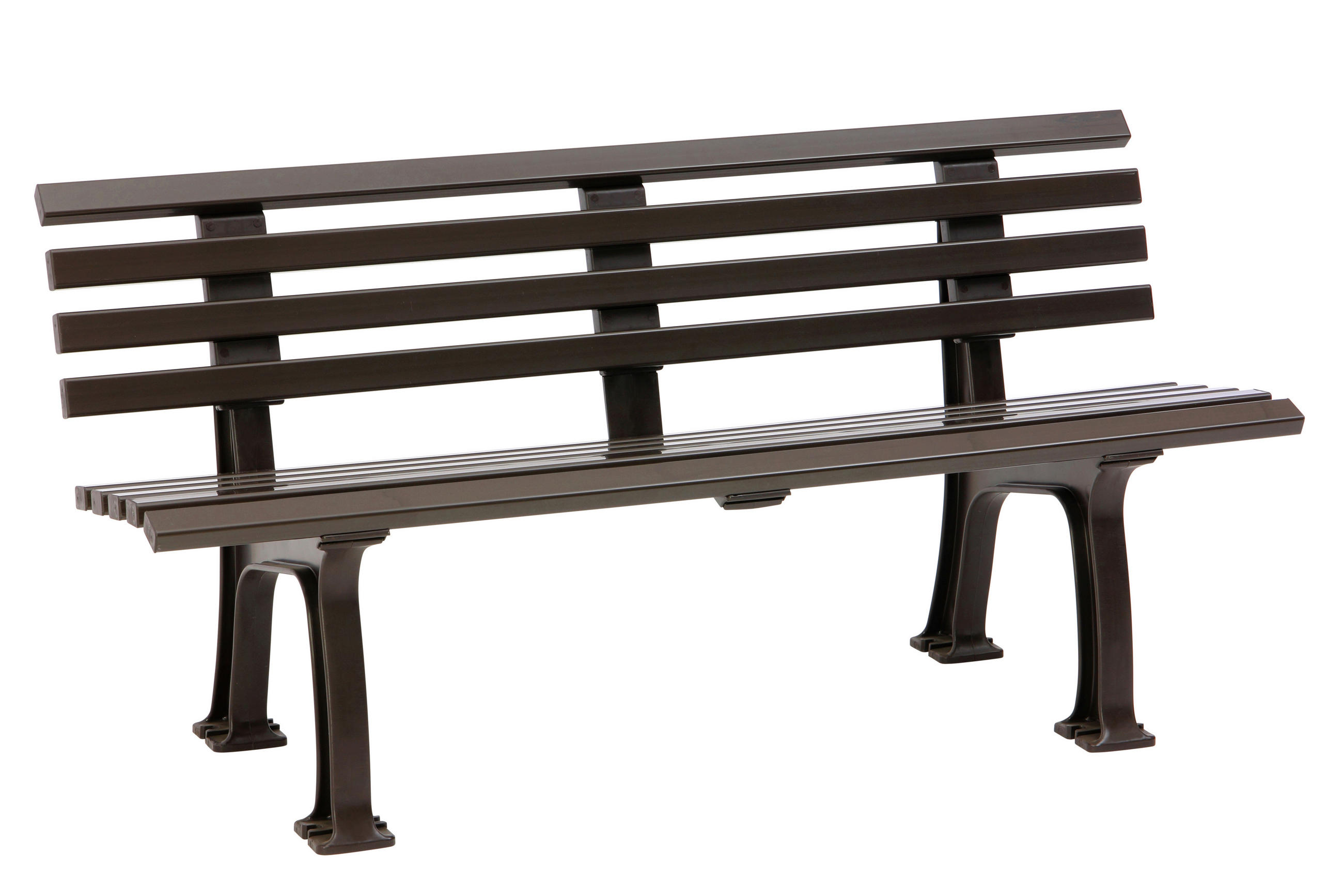 GARTENBANK 150/74/54 cm   - Braun, Basics, Kunststoff (150/74/54cm) - Modante