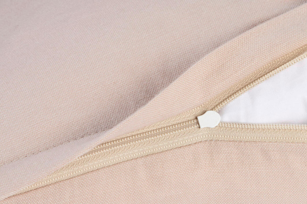 ZIERKISSEN Soft Label 35/35 cm  - Creme, Design, Textil (35/35cm) - Joop!