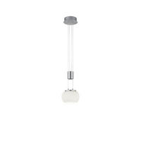 LED-HÄNGLAMPA Madison 18/150 cm  - vit/aluminiumfärg, Design, metall/glas (18/150cm) - Trio Leuchten