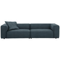 VIERSITZER-SOFA in Chenille  - Schwarz, Design, Kunststoff/Textil (300/66/104cm) - W.Schillig