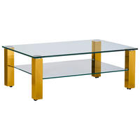COUCHTISCH in Metall, Glas 110/70/42,5 cm  - Currygelb, Design, Glas/Kunststoff (110/70/42,5cm)