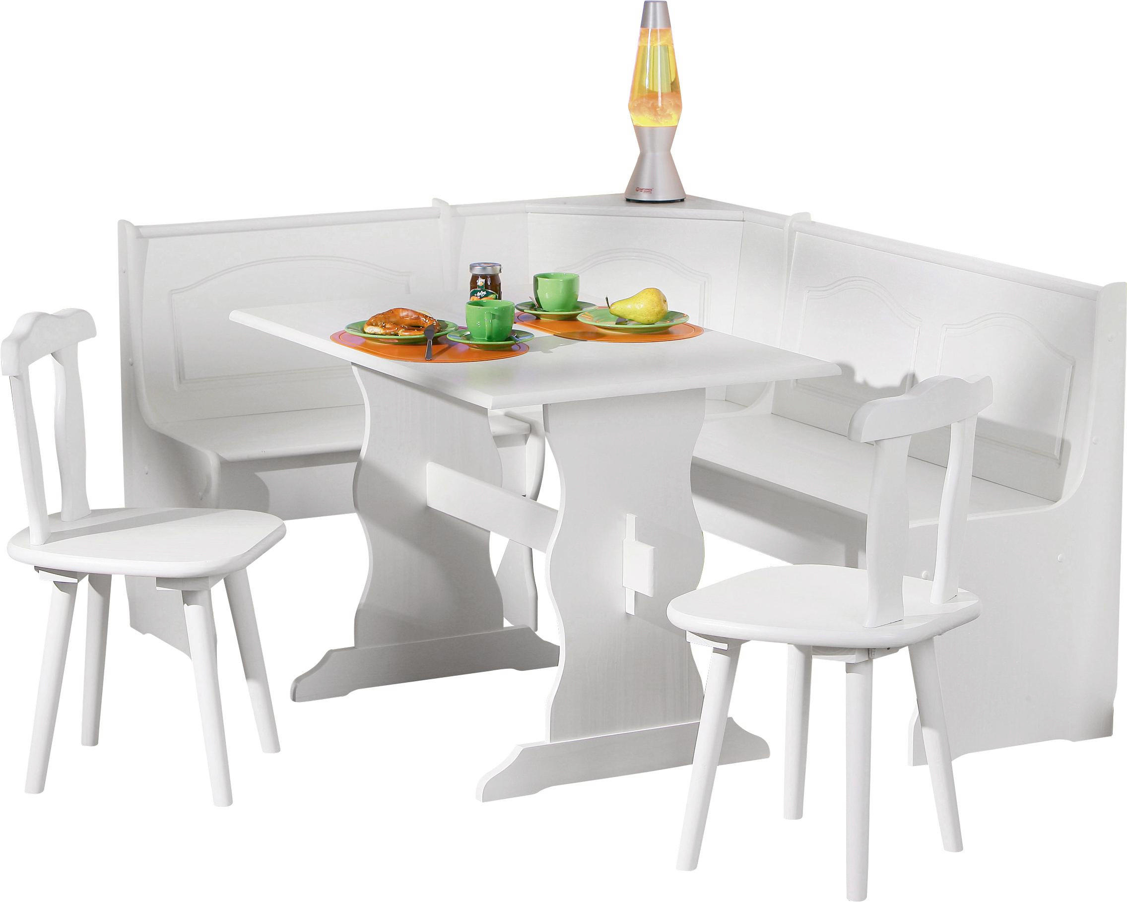 Eckbankgruppe Kiefer Massiv Weiss Hier Bestellen