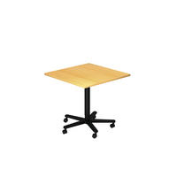 STEHTISCH 80/80/72-114 cm  - Buchefarben/Schwarz, KONVENTIONELL, Holzwerkstoff/Metall (80/80/72-114cm) - Venda