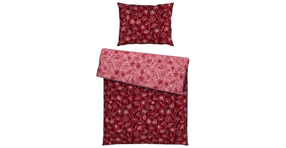 BETTWÄSCHE 140/200 cm - Bordeaux/Rosa, KONVENTIONELL, Textil (140/200cm) - Esposa