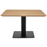 ESSTISCH in Holz, Metall, Holzwerkstoff 128/128/75 cm - Eichefarben/Schwarz, Design, Holz/Holzwerkstoff (128/128/75cm) - Dieter Knoll ESSTISCH in Holz, Metall, Holzwerkstoff 128/128/75 cm - Eichefarben/Schwarz, Design, Holz/Holzwerkstoff (128/128/75cm) - Dieter Knoll