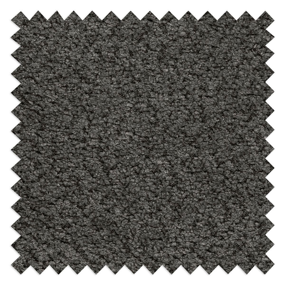 ECKSOFA in Bouclé Anthrazit  - Weiss/Anthrazit, Design, Kunststoff/Textil (300/113cm) - Livetastic
