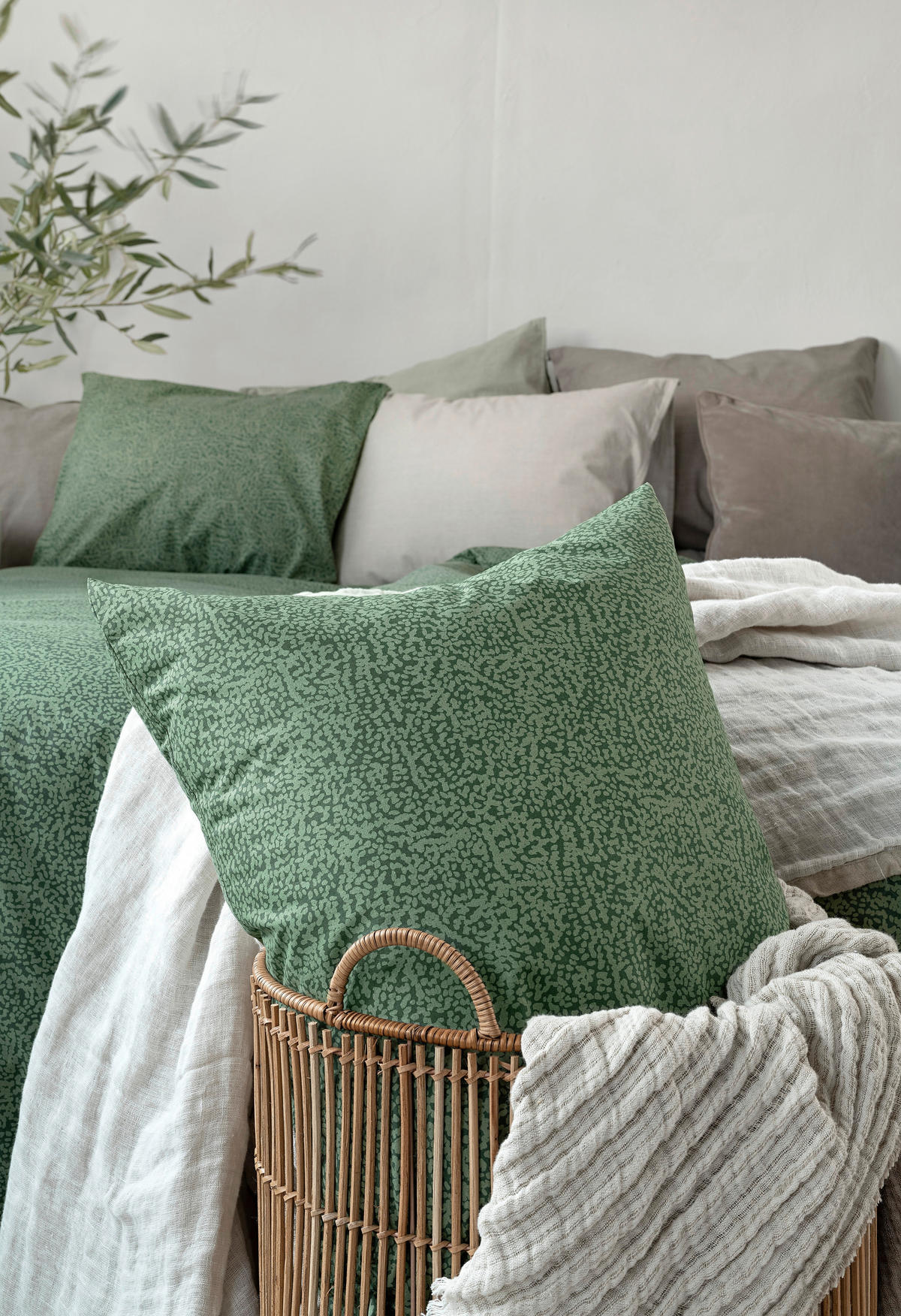 PÅSLAKANSET 150/200 cm  - mörkgrön, Basics, textil (150/200cm) - Best Price