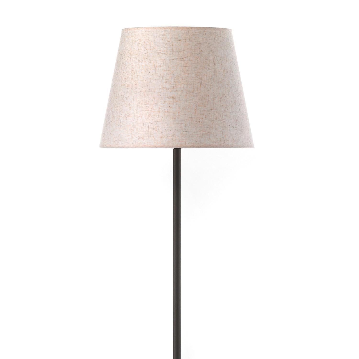 STEHLEUCHTE 28/28/173 cm    - Creme/Schwarz, KONVENTIONELL, Textil/Metall (28/28/173cm)