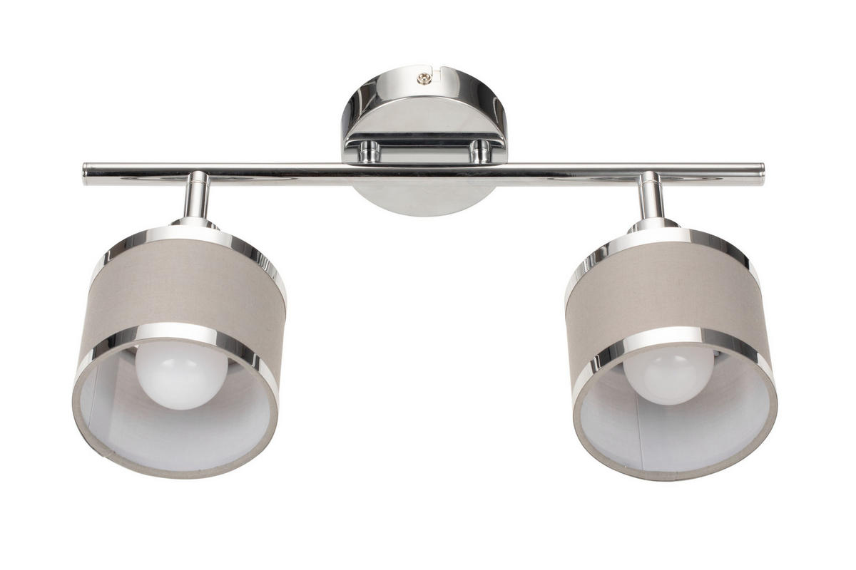 STRAHLER 52/10/19 cm   - Chromfarben/Grau, Basics, Kunststoff/Textil (52/10/19cm) - Novel