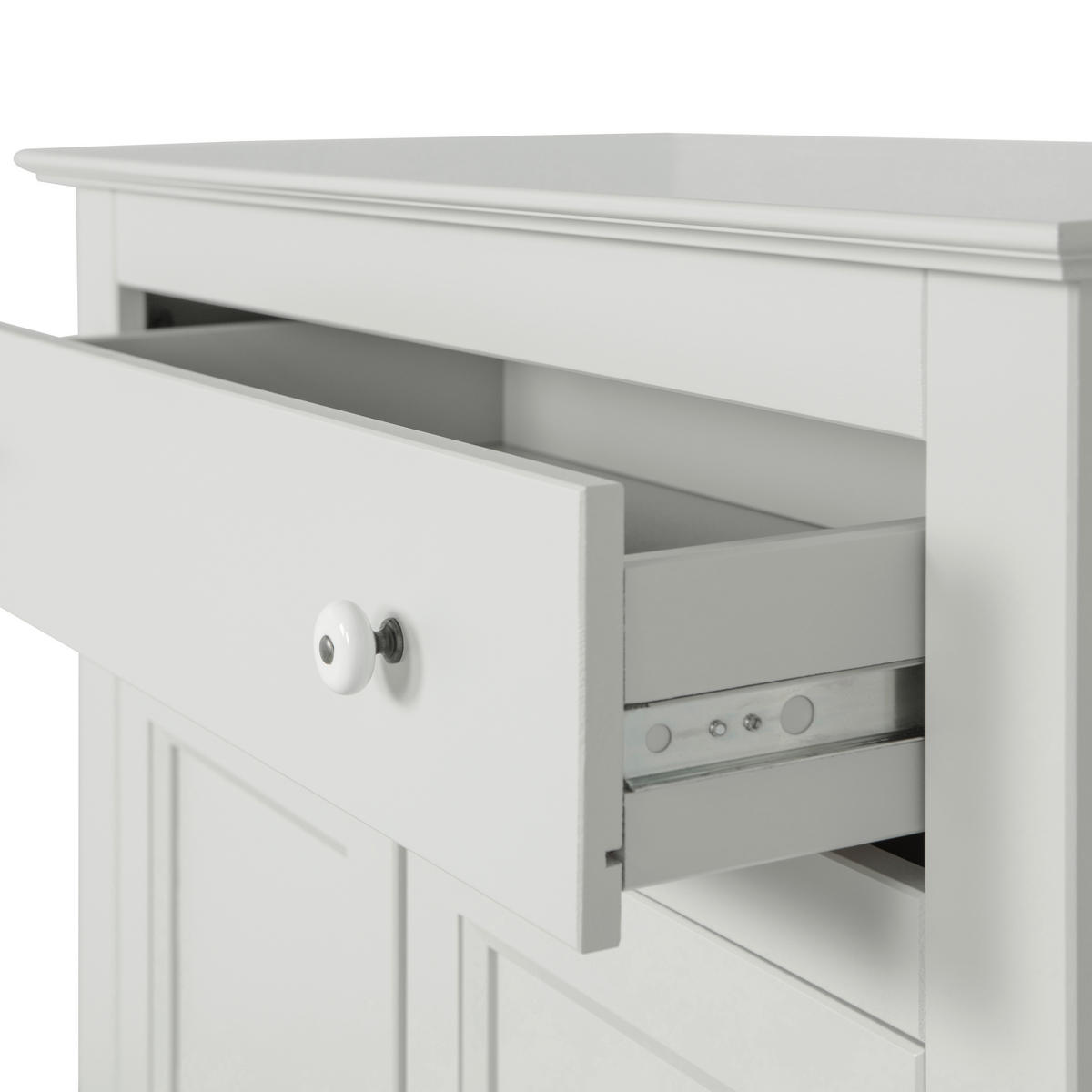 KOMMODE Eva  in 93/150/40 cm  - Hellgrau/Schwarz, Design, Holz/Holzwerkstoff (93/150/40cm) - Livetastic