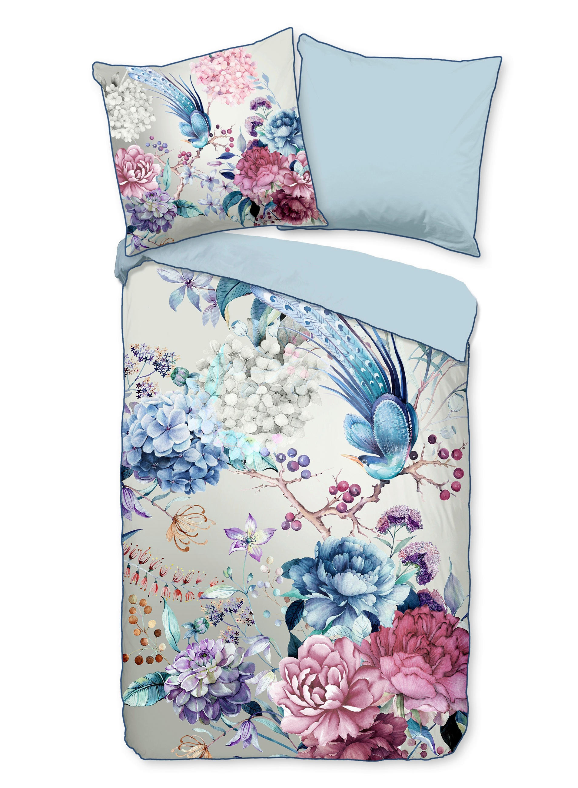 WENDEBETTWÄSCHE 2-teilig Mondet Satin 135/200 cm  - Multicolor, Natur, Textil (135/200cm)
