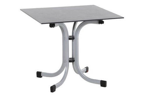 Gartentisch Klappbar Holz/metall/kunststoff L 80 Cm