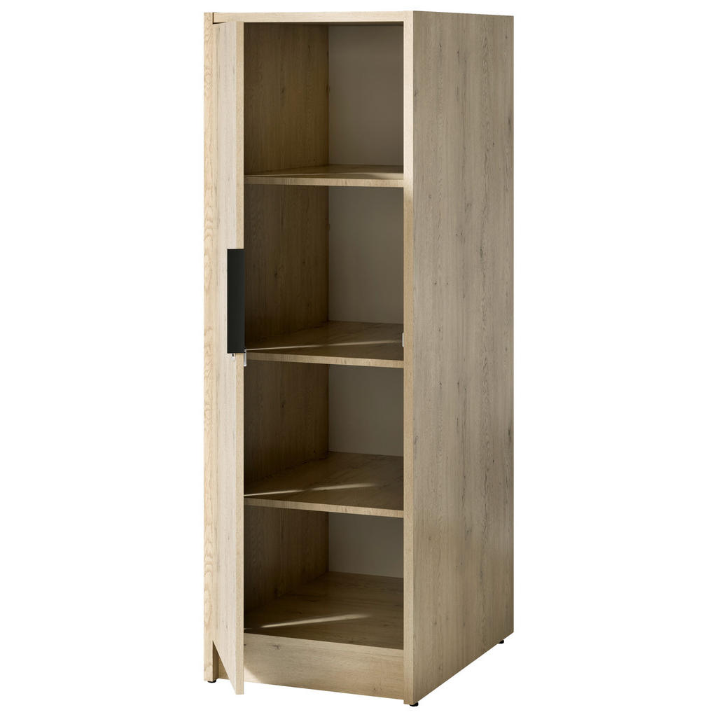 Thumbnail - Mid.you Mehrzweckschrank Tidy Hero, Eiche, Metall, 3 Fächer, 50x150x68 cm, stehend, Waschküche, Mehrzweckschränke