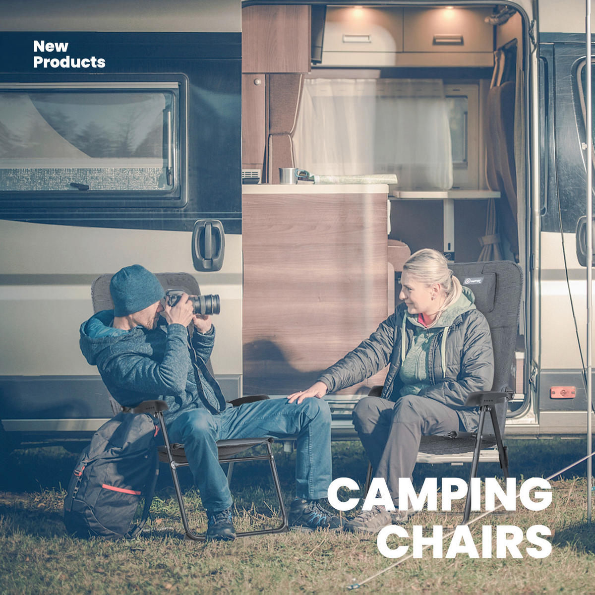 CAMPINGSESSEL - Schwarz/Grau, Basics, Textil/Metall (61/104/70cm) - Modante