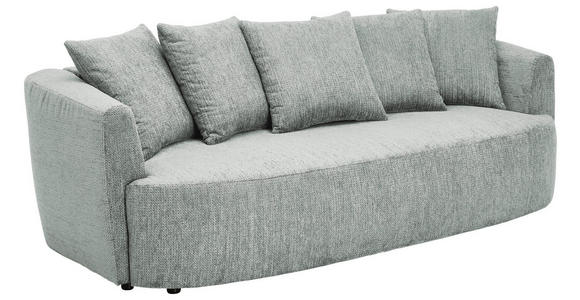 SCHLAFSOFA in Chenille Grau  - Schwarz/Grau, KONVENTIONELL, Kunststoff/Textil (238/74/107cm) - Carryhome