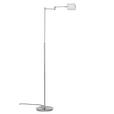 LESELEUCHTE 25/146 cm   - Silberfarben/Weiß, KONVENTIONELL, Kunststoff/Metall (25/146cm) - Novel