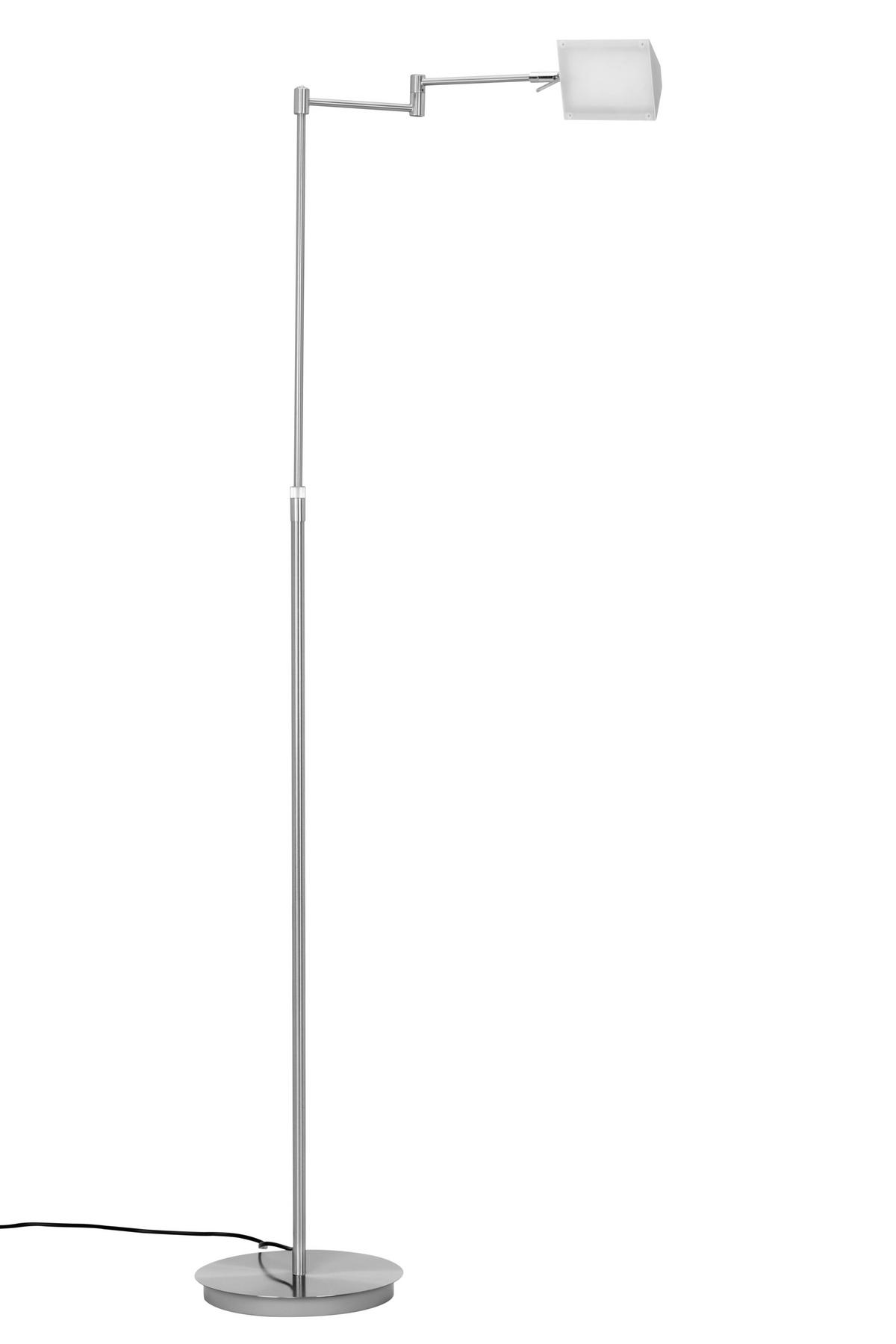 LESELEUCHTE Durham 25/146 cm   - Silberfarben/Weiß, KONVENTIONELL, Kunststoff/Metall (25/146cm) - Novel