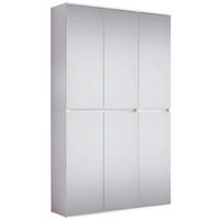 GARDEROBENSCHRANK  in 111/191/34 cm  - Weiß, Basics, Glas/Holzwerkstoff (111/191/34cm) - MID.YOU