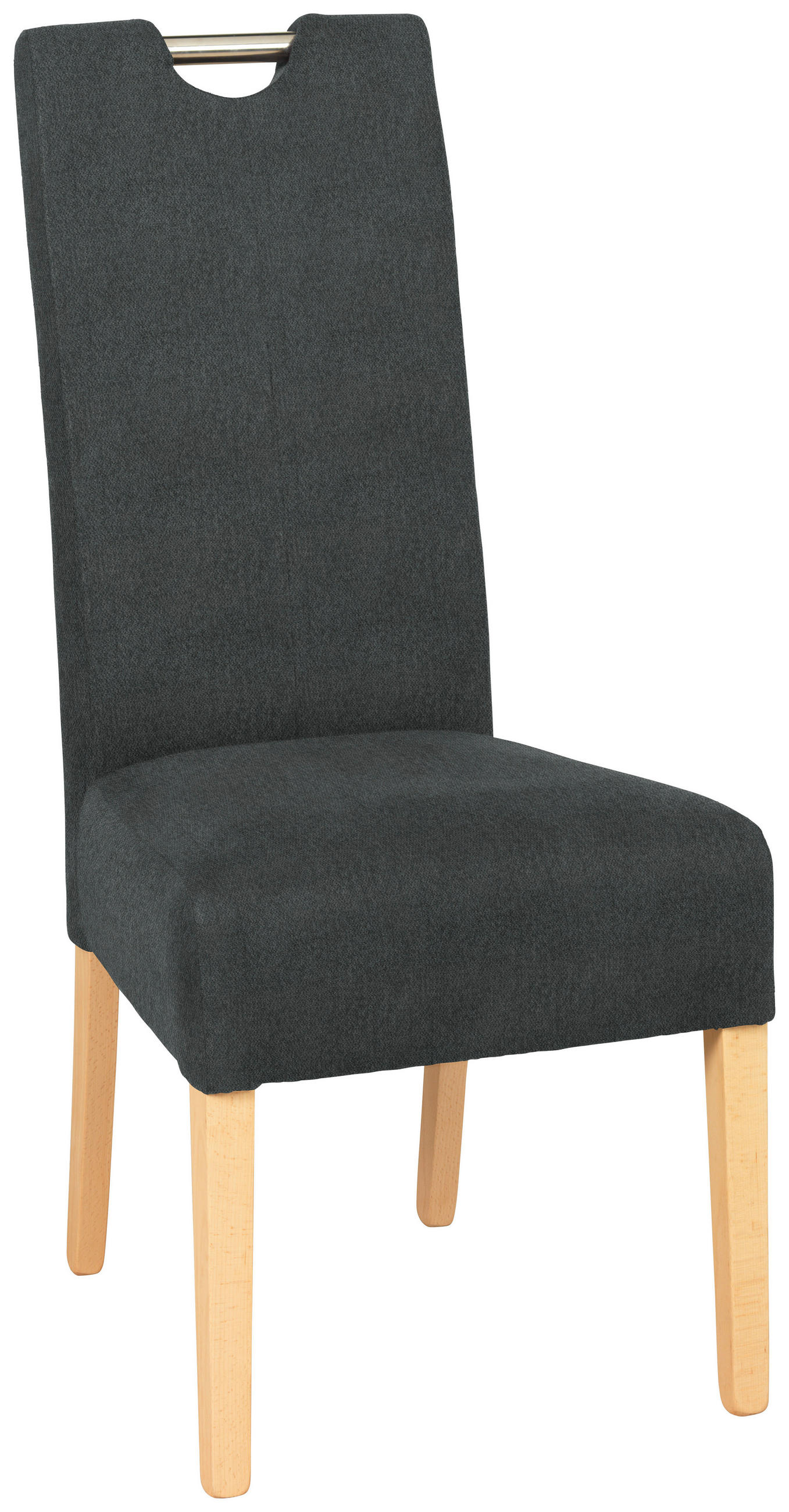 STUHL in Holz, Metall, Textil Grau, Buchefarben  - Buchefarben/Grau, Natur, Holz/Textil (47/103/60cm) - Cantus