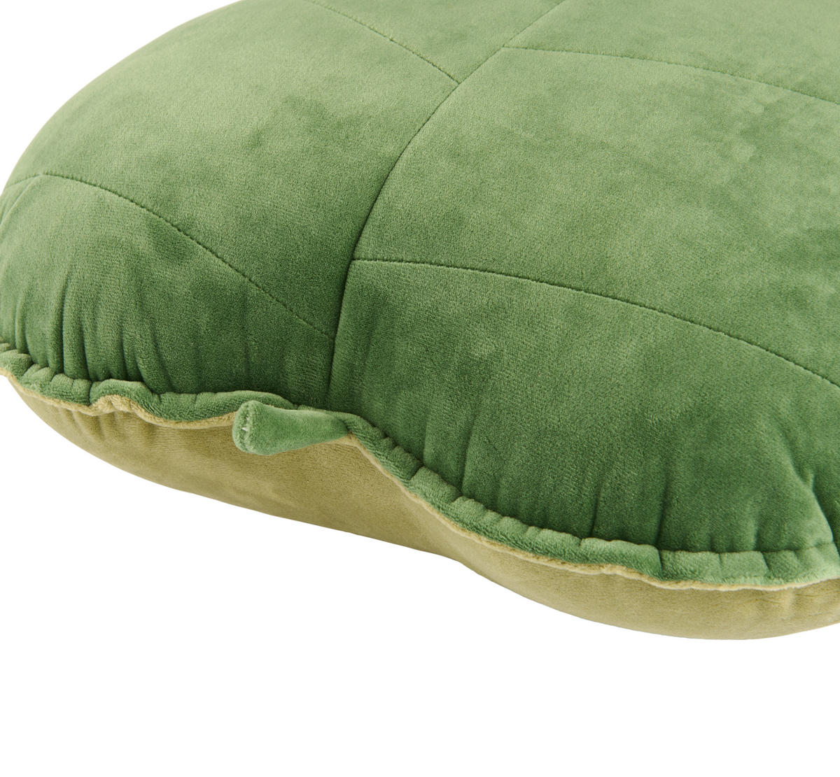 ZIERKISSEN Green leaf cushion 40/40 cm  - Grün, Basics, Textil (40/40cm) - Patinio