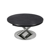 COUCHTISCH in Metall, Keramik 80-28/40/80 cm  - Chromfarben/Anthrazit, Basics, Keramik/Metall (80-28/40/80cm) - Naos