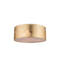 DECKENLEUCHTE  40/17,5 cm    - Goldfarben, Design, Kunststoff/Textil (40/17,5cm) - Globo
