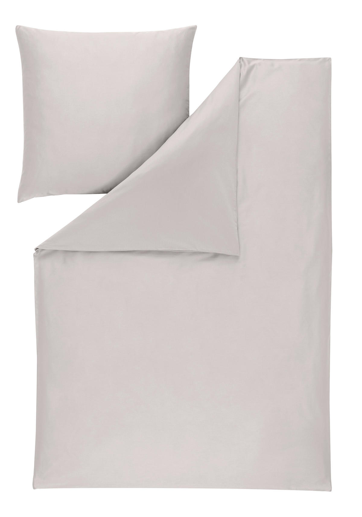 BETTWÄSCHE Atelier Makosatin 140/200 cm  - Platinfarben, Basics, Textil (140/200cm) - Estella