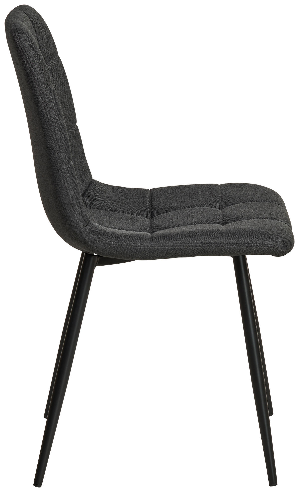 VIERFUßSTUHL - Schwarz/Grau, KONVENTIONELL, Holz/Textil (44,5/86/54,5cm) - Livetastic
