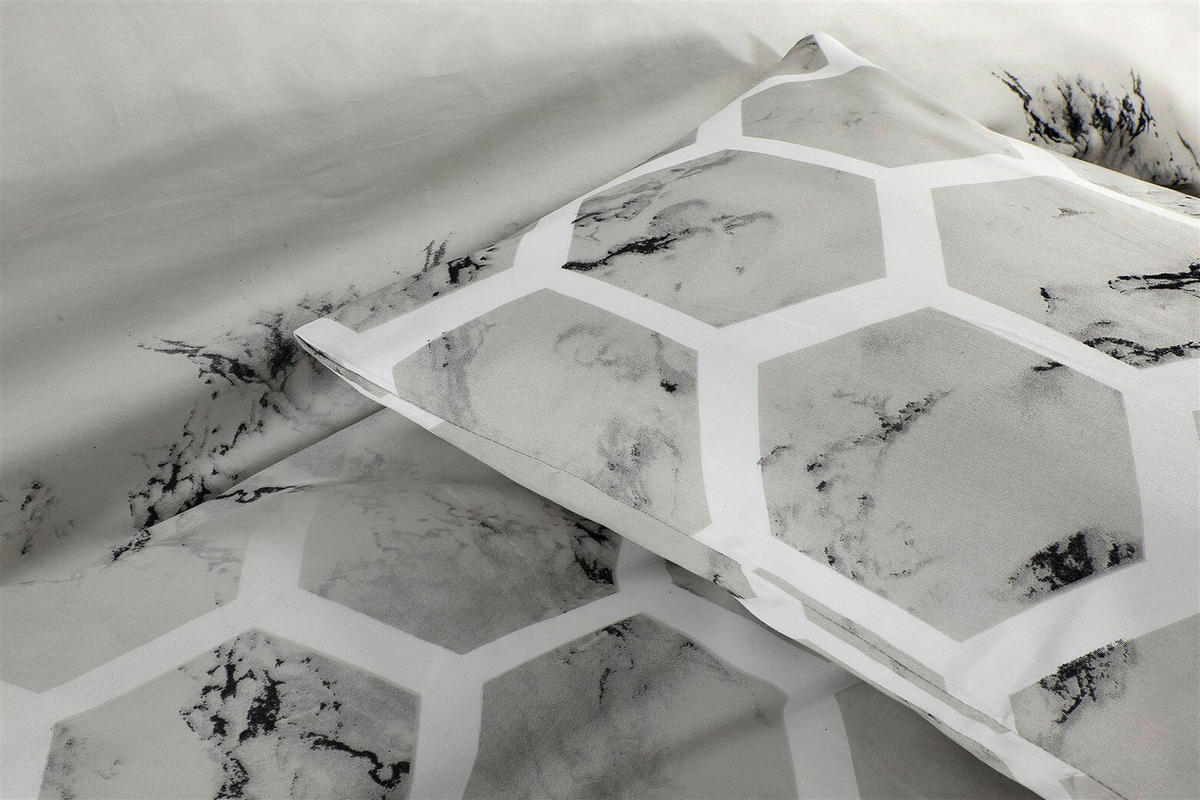 POSTEĽNÁ BIELIZEŇ, satén, sivá, 200/200 cm - sivá, Basics, textil (200/200cm) - Kayoom
