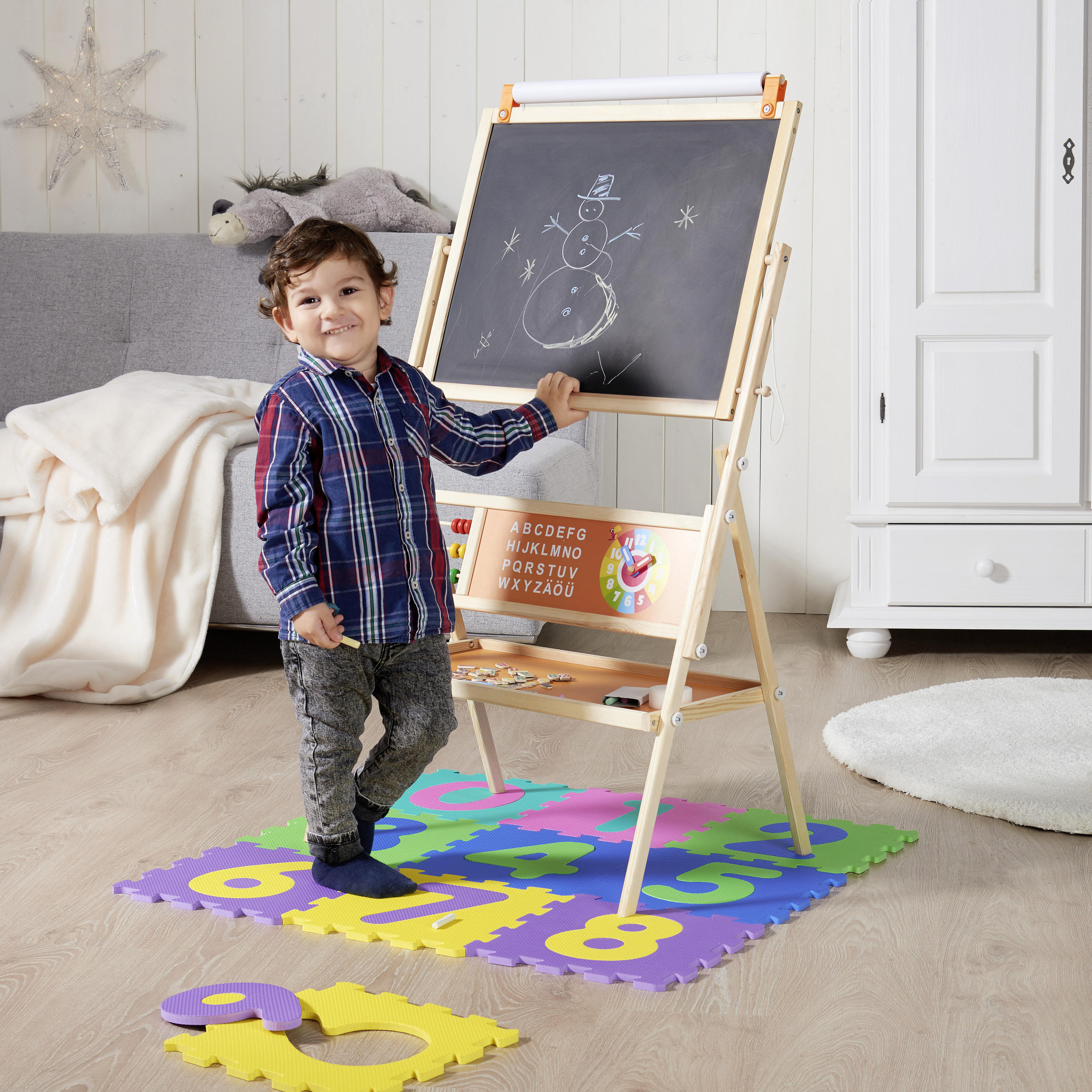 MALTAFEL  - Naturfarben, Basics, Holz/Papier (43,3/68,5/112cm) - My Baby Lou