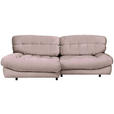 ECKSOFA in Plüsch Beige  - Beige/Schwarz, Design, Kunststoff/Textil (170/250cm) - Carryhome