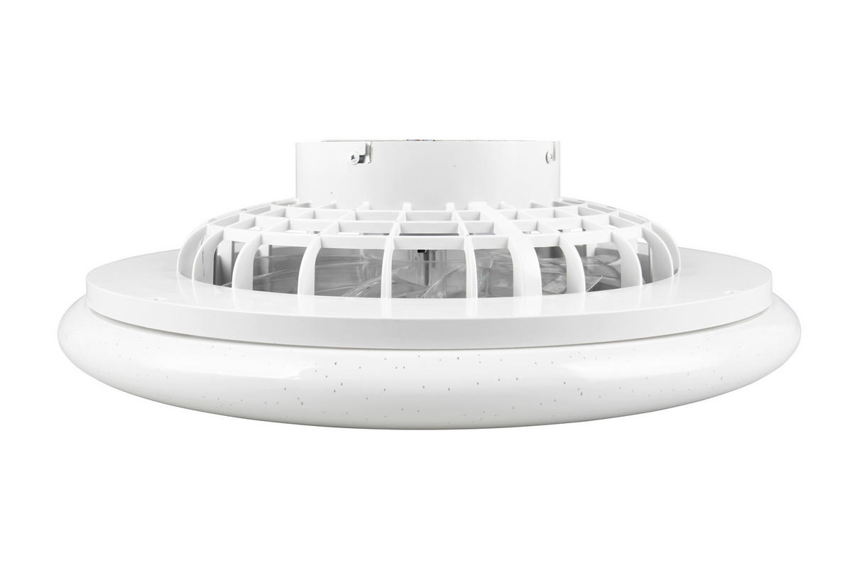 DECKENVENTILATOR  49/16,5 cm    - Weiss/Titanfarben, Konventionell, Kunststoff (49/16,5cm)
