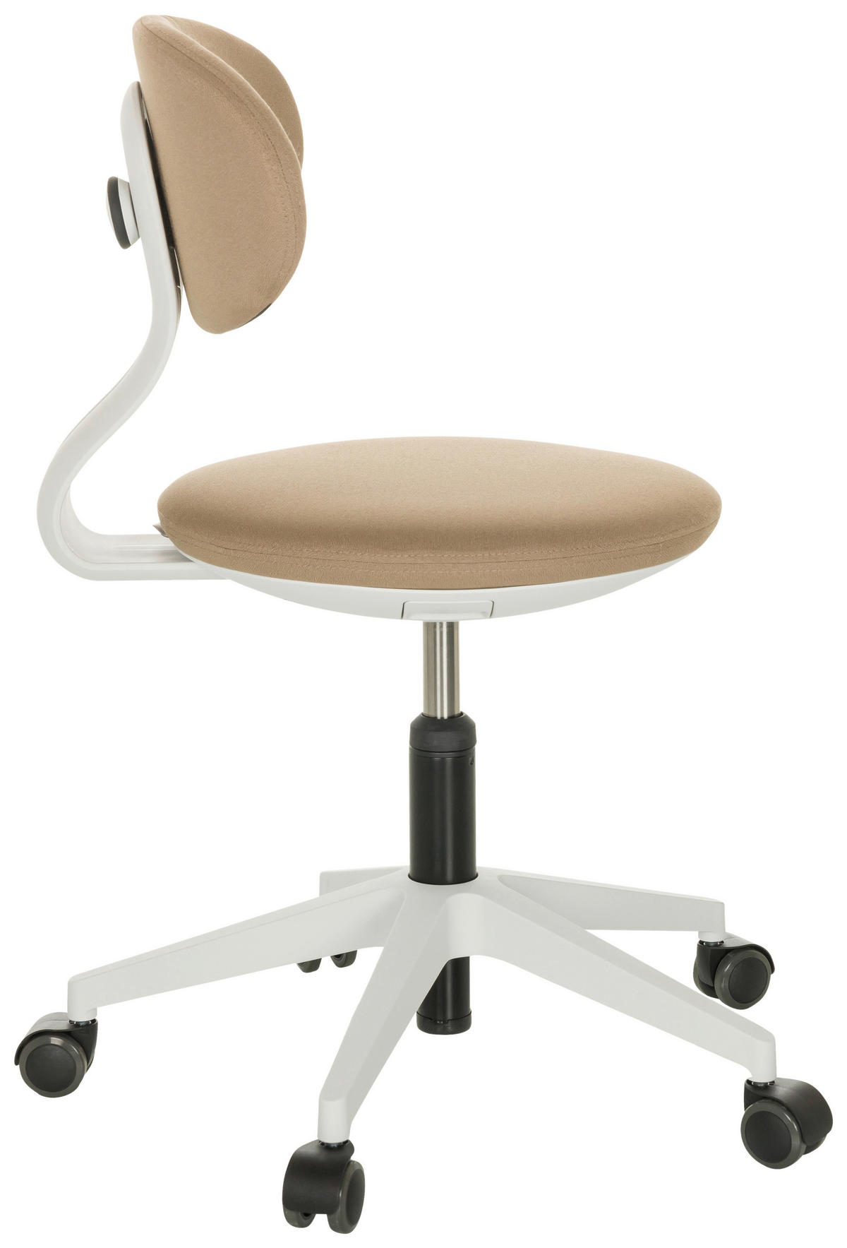 JUGENDDREHSTUHL  in Beige  - Beige/Weiß, Basics, Kunststoff/Textil (42/66-87/52cm) - MID.YOU