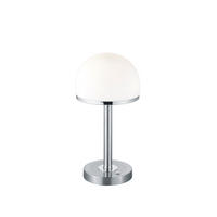 LED-TISCHLEUCHTE - Weiss/Nickelfarben, Basics, Glas/Metall (39/19cm) - Trio Leuchten