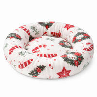 HAUSTIERKISSEN - Weiss/Rot, Basics, Textil (80cm) - X-Mas