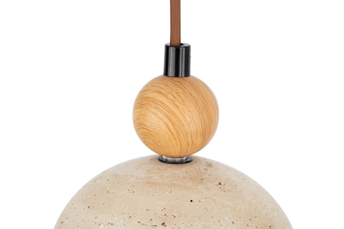 HÄNGELEUCHTE 15/120 cm  - Beige, Design, Glas/Stein (15/120cm) - Collet's Monde