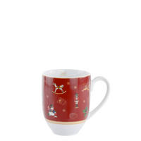 CANĂ PENTRU CAFEA 400 ml  - roșu, Konventionell, ceramică (400ml) - X-Mas
