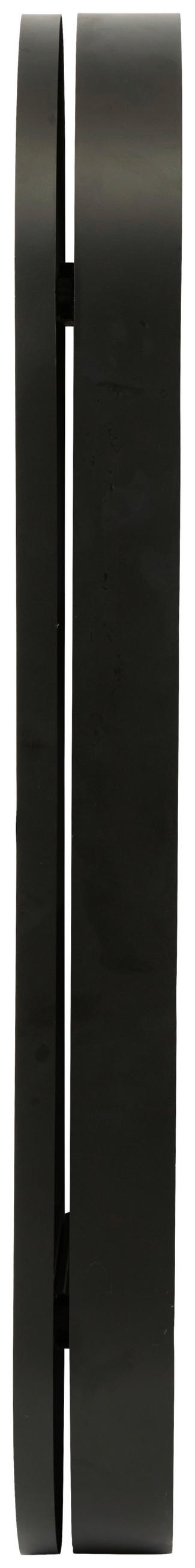 WANDSPIEGEL 40/120/12 cm    in oval  - Schwarz, Design, Glas/Holzwerkstoff (40/120/12cm) - MID.YOU