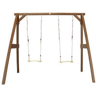 SCHAUKEL DOUBLE SWING Hellbraun  - Hellbraun, KONVENTIONELL, Holz (254/207/160cm) - Ambia Garden