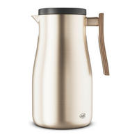 ISOLIERKANNE STUDIO ALLURE 1 L  - Champagner, Design, Holz/Metall (1l) - Alfi