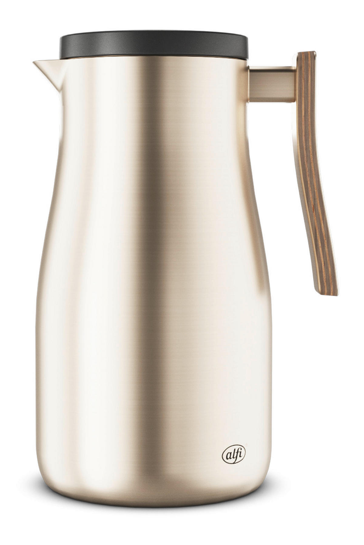 ISOLIERKANNE STUDIO ALLURE 1 L  - Champagner, Design, Holz/Metall (1l) - Alfi