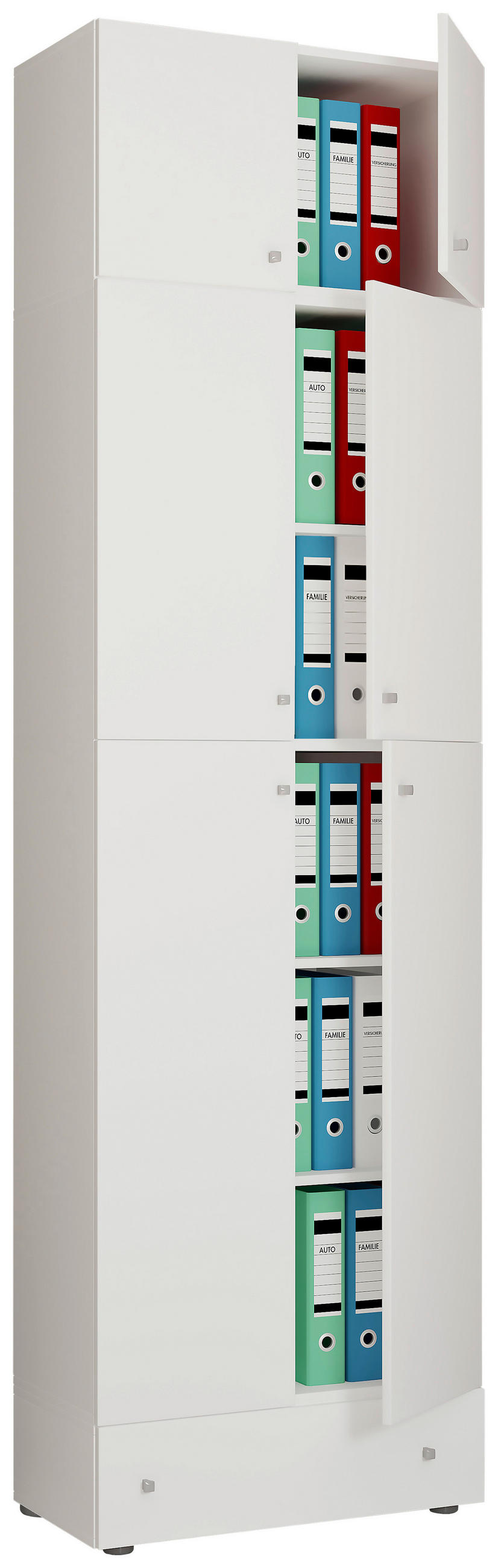 AKTENSCHRANK Weiß  - Weiß, MODERN, Holzwerkstoff (70/240/39cm) - MID.YOU